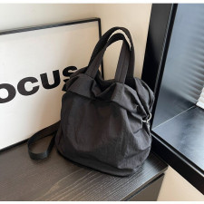 (SIAP KIRIM) KOREAN SIMPLE BACKPACK BLACK