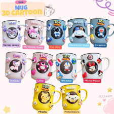 (SIAP KIRIM) MUG 3D CARTOON LOTSO