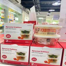 (SIAP KIRIM) LOCK N LOCK ITEM GLASS DAPET 2 PCS 330ML