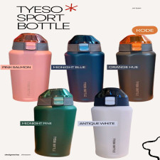 (SIAP KIRIM) TYESO SPORT BOTTLE MIDNIGHT BLUE
