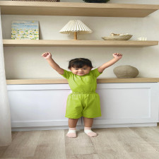 (SIAP KIRIM) B&B KIDS SET GREEN SIZE S