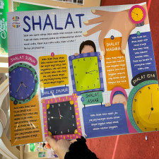 (SIAP KIRIM) POSTER EL-HANA WAKTU SHALAT 
