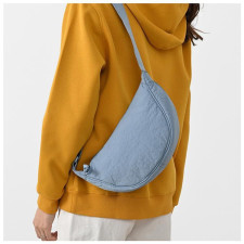 (SIAP KIRIM) HALFMOON BAG LIGHT BLUE 