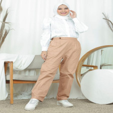 (SIAP KIRIM)  Celana Khaumi KHAKI 2XL-3XL